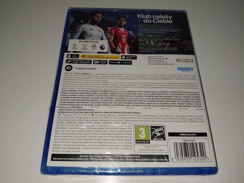 ps5 piłka nożna EA SPORTS FC 26 FIFA 26 PL komentarz po polsku, NOWA!