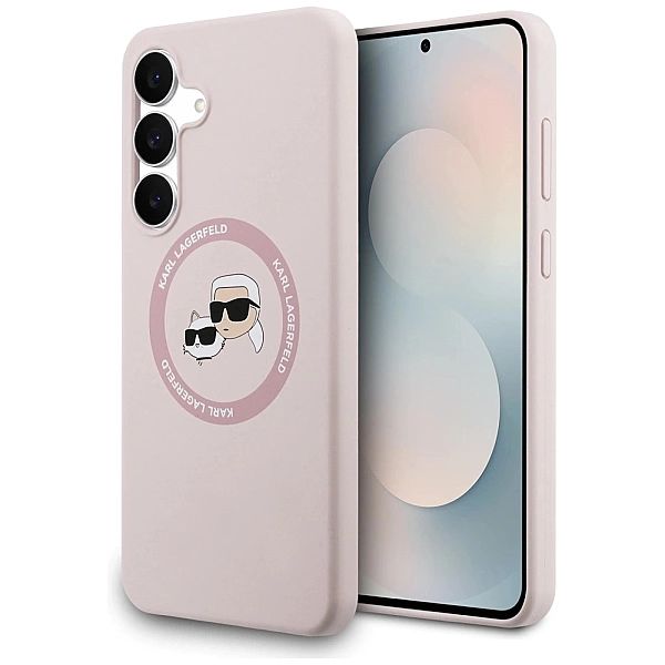 Etui Karl Lagerfeld Silicone Karl & Choupette Heads MagSafe na Samsung