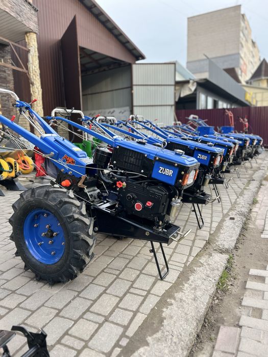 Мотоблок Зубр 8 з фрезою, Найкраща ціна, Безкоштовна доставка,Гарантія
