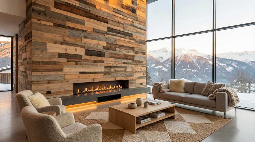 Rustykalny Panel 3D Na Ścianę | NATURALNY PANEL ŚCIENNY 3D Antik Holz