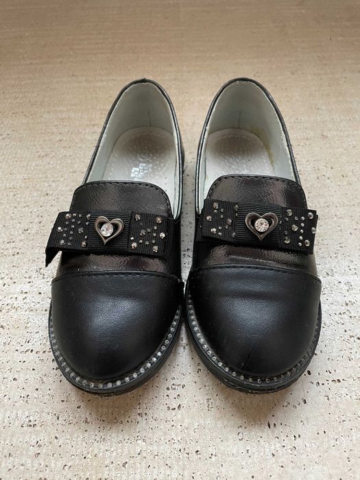 Туфли для девочки черные размер 27