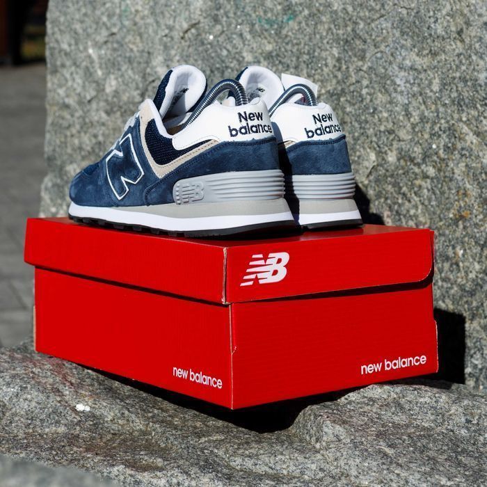 (1924) Кросівки New Balance 574 сині (36-41) NB nb нб ню беленс