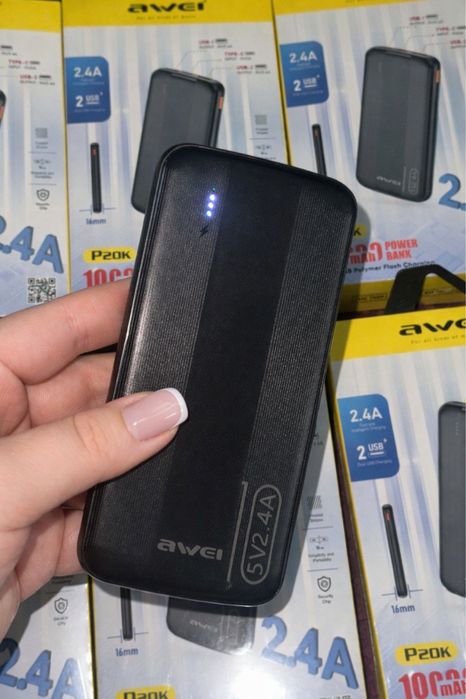 PowerBank AWEI P20K 10000mAh, 2xUSB