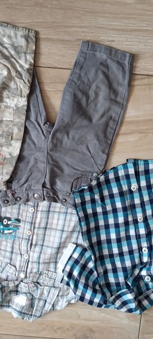 Ubranka paka rozmiar 86 spodnie koszula bluzka