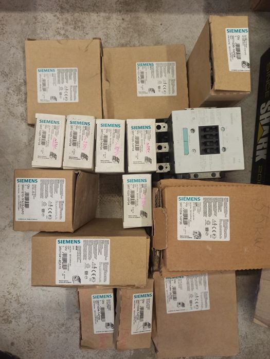 Siemens автоматы, контакторы, имп.реле, клеммы, реле, амперм., см.фото