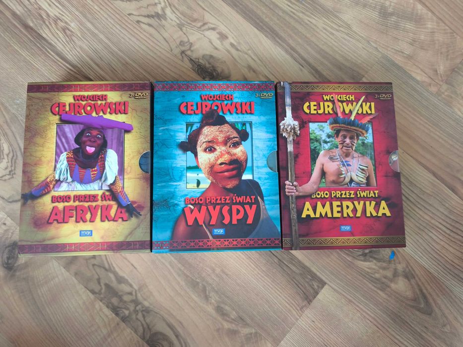 Wojciech Cejrowski 9 dvd Boso przez świat Ameryka +Wyspy +Afryka cd150