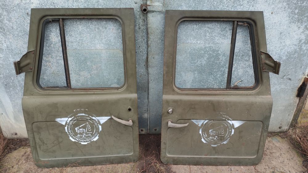 Двері газ 66 газон шишига ліва права дверка в зборі замок склопідіймач