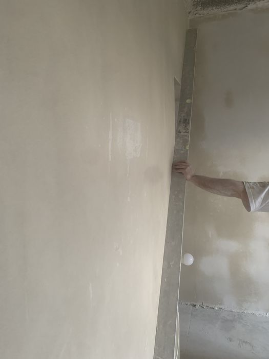 Машинна штукатурка, Шпаклювання