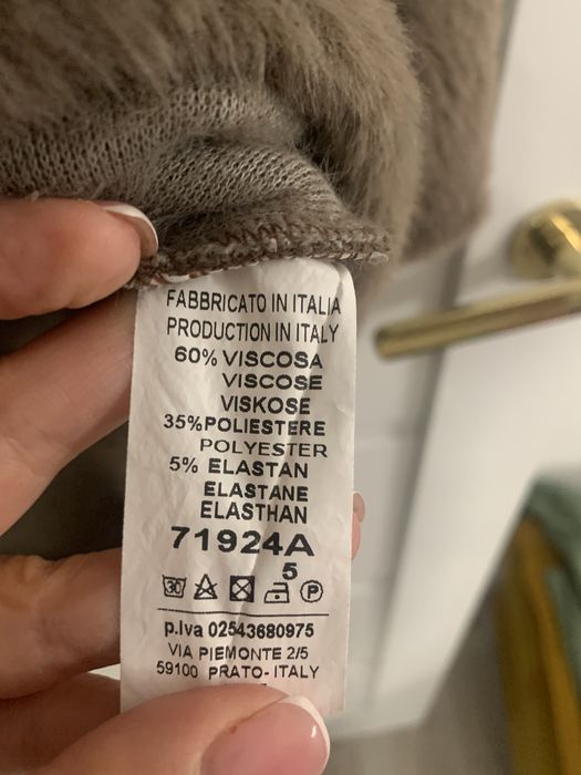 Tunika alpaka fango uni