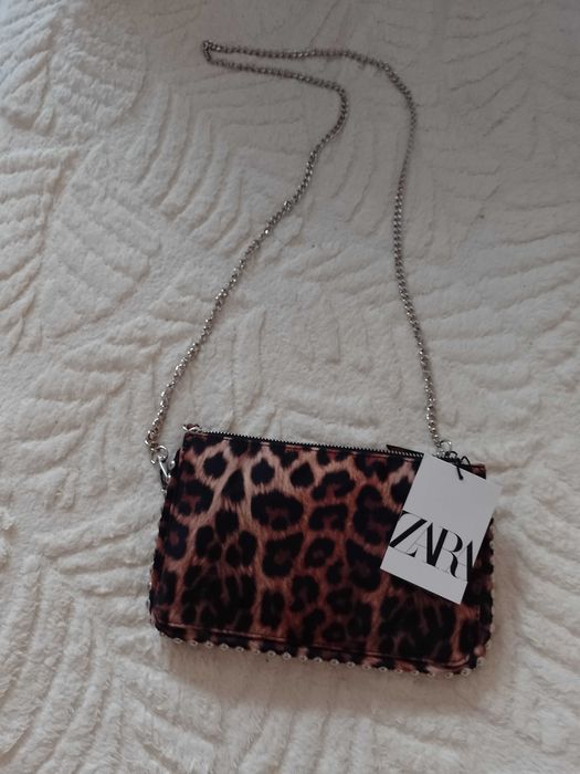ZARA/Panterkowa torebka listonoszka z Madrytu, NOWA