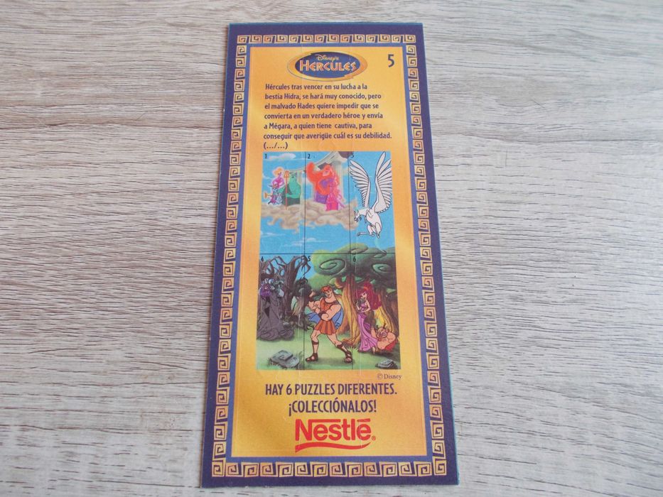 puzzle da Nestlé com o Hércules