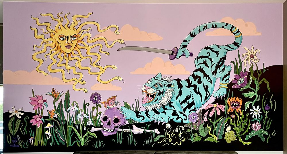 Artystyczne malowanie ścian. Mural, graffiti