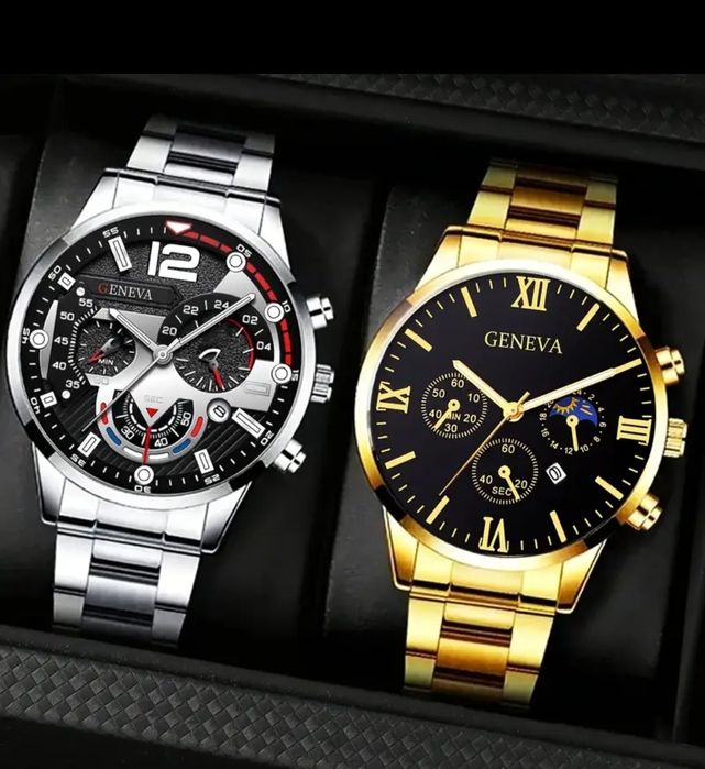 Набір чоловічих модних багатофункціональних годинників преміум-класу,