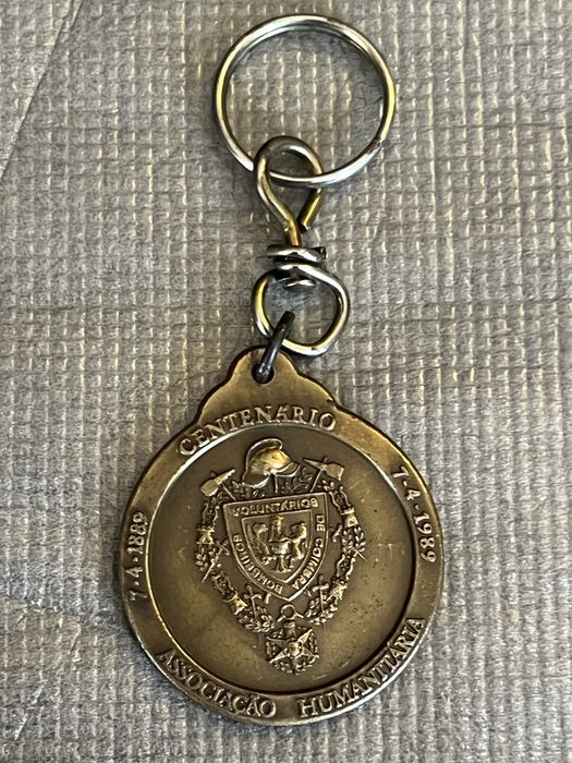 Porta chaves de 1989 - Centenario dos Bombeiros Voluntarios de Coimbra