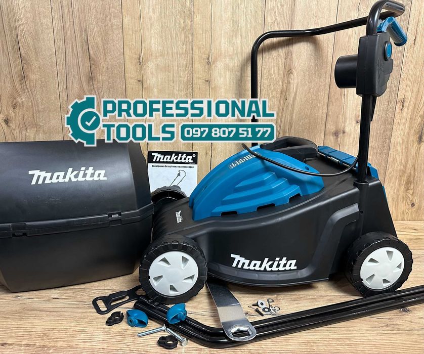 Електрична Газонокосарка Makita ELM33BL Безщіткова для косіння газону