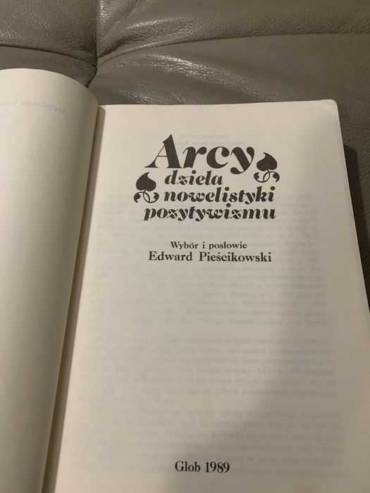Arcydzieła nowelistyki pozytywizmu Glob 1989