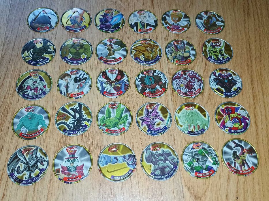 YuGiOh metal Tazo Duel cała seria 30/30 komplet full