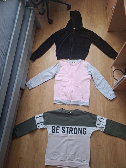 3 bluzy młodzieżowe