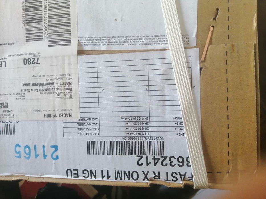 Esquentador a gaz natural novo