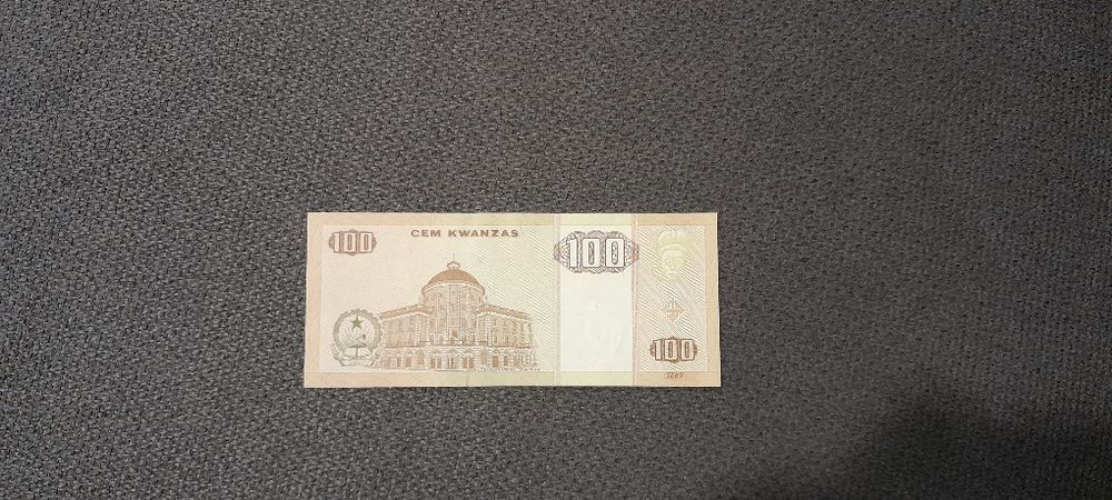 Nota de 100 kwanzas, Angola.