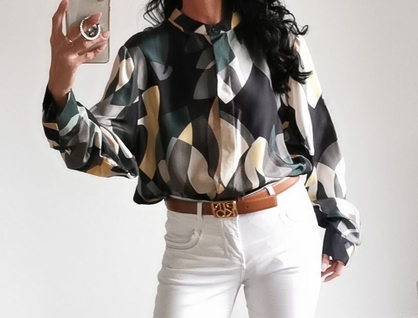 Lafayette 148 Jedwabna Koszula Damska xxl