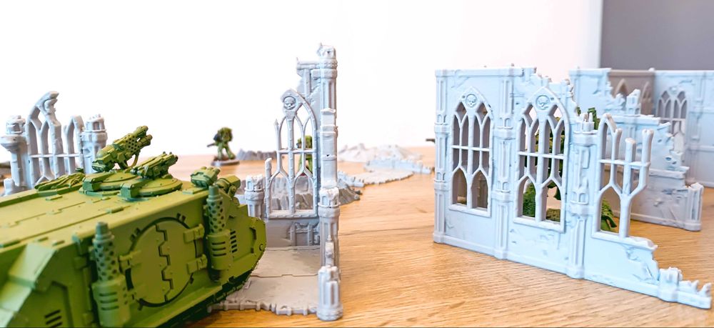 Kratery i ruiny do Gier bitewnych Warhammer 40k i inne(druk3d)