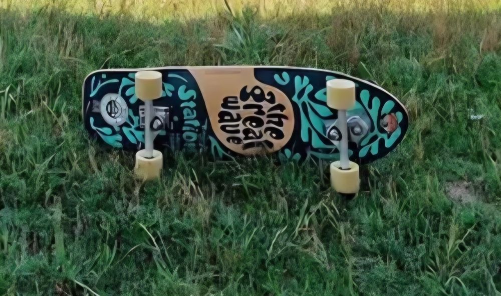 Surfskate em Bambu 32"+ trucks Yow Meraki + Rodas