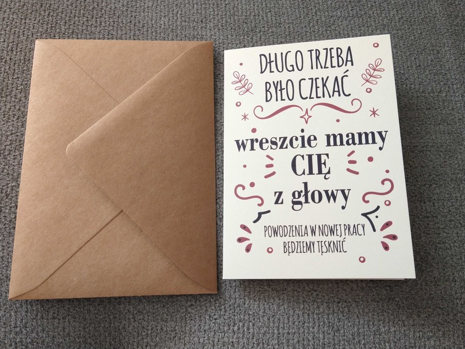 Odejście z pracy - pamiątka
