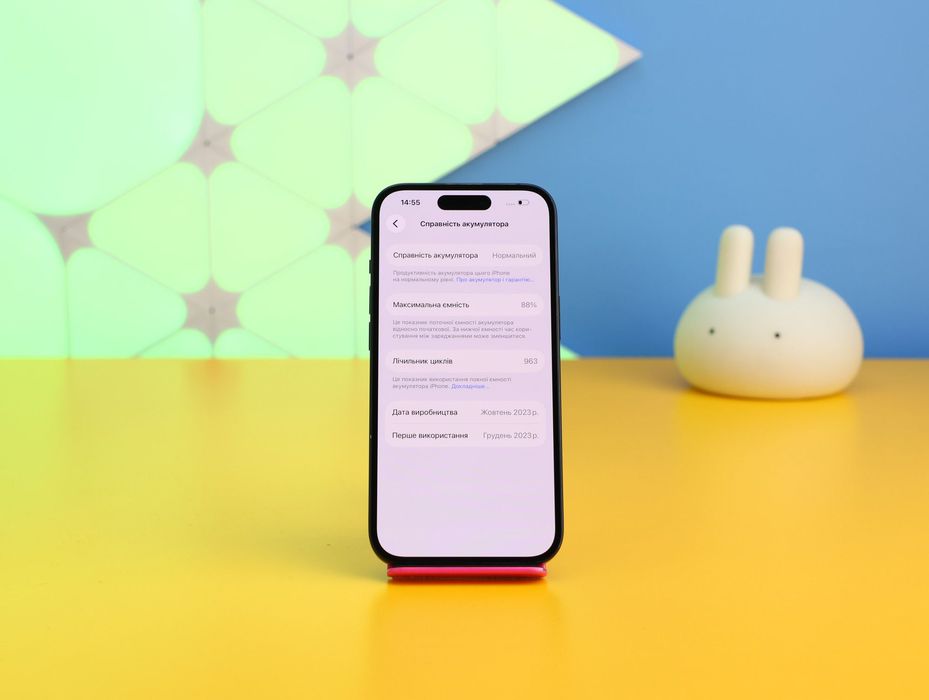 Смартфон Apple iPhone 15 128GB Black (127715) Б/У З ГАРАНТІЄЮ