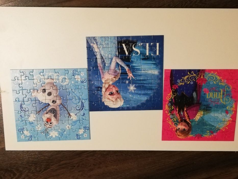 Puzzle Kraina Lodu 3w1, zestawy po 49 el Ravensburg