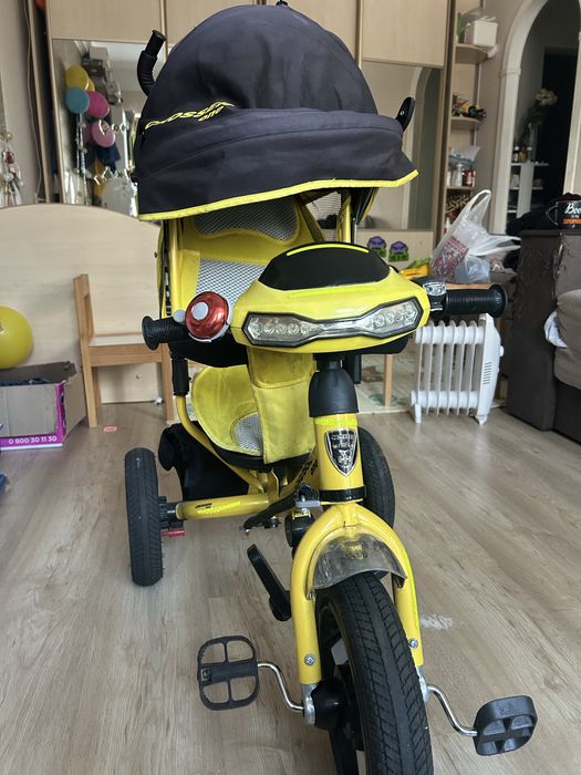 Велосипед дитячий триколісний з батьківською ручкою