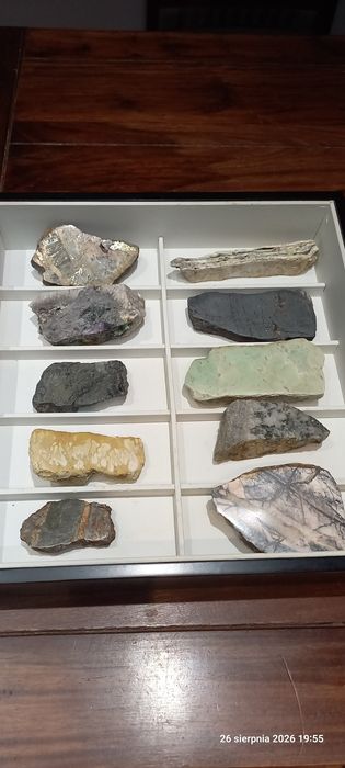 Minerały zestaw 10 minerałów z Polski