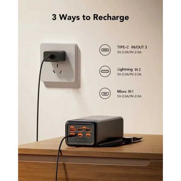 Павер банк Veger Tank Lite 50000mAh PD22.5W