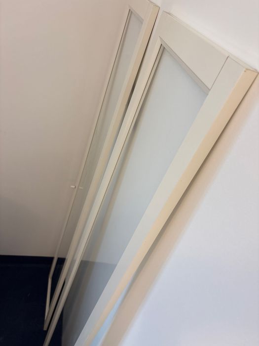 IKEA OXBERG – szklane drzwi do regału BILLY 40×192 cm, białe – komplet 2 szt.