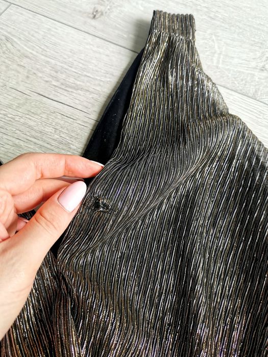 Kombinezon sylwester złoto srebrny błyszczący