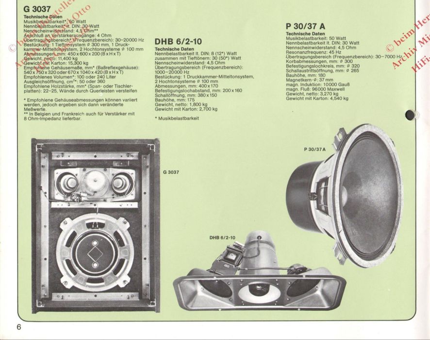Zestaw kolumn stereo Isophon K3031 replika