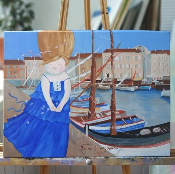 Картины маслом по мотивам Гапчинской. Ручная работа, живопись, подарок