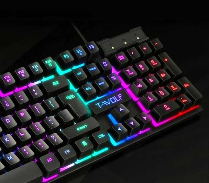 WODOODPORNA Klawiatura dla graczy GAMINGOWA mechaniczna podświetlana