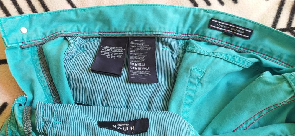 Spodnie 34/30 Hilfiger kolor zielony