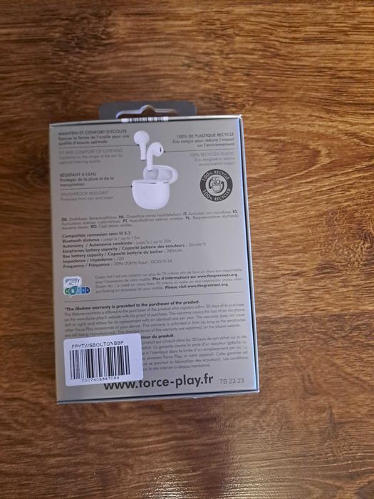 Sprzedam nowe słuchawki douszne FORCE PLAY z gwarancją