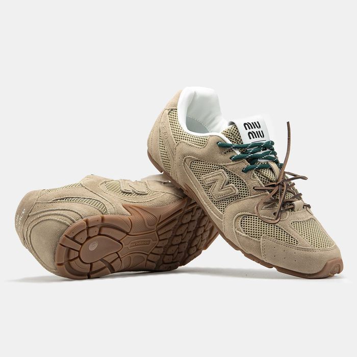Замшевые кроссовки New Balance x Miu Miu 530 нью беланс 530 х Миу Миу