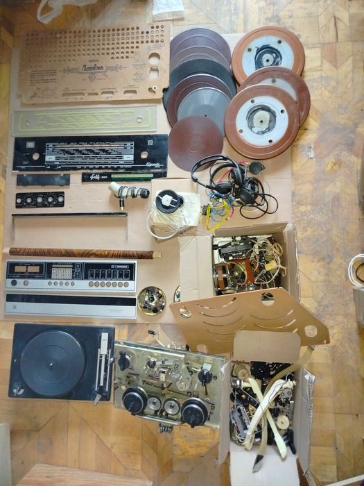 Детали ПУ-1  ламповые проигрыватели магнитофоны мотор тонарм стекла