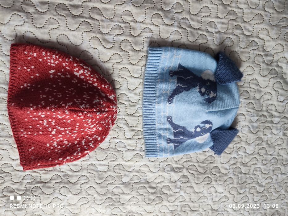 Продам шапочкі осінні ,зимові для мальчика