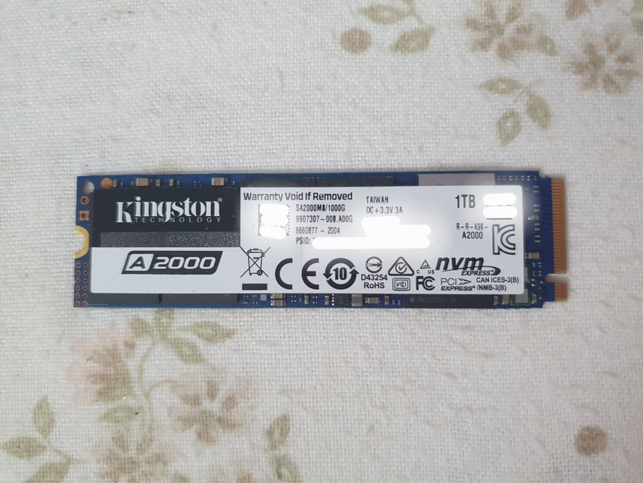 Kingston A2000 1TB NVME SSD