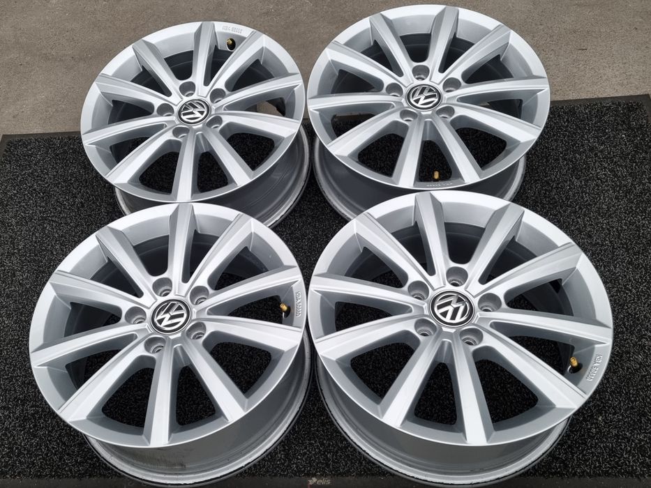 Felgi Alu 16" VW Passat B8 B7 B6 T-Roc Golf Touran Caddy 5x112 Orygina