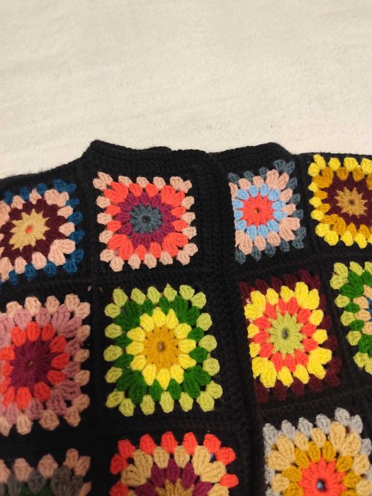 Sweter granny square kwadraty rękodzieło