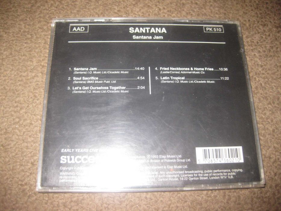 CD do Carlos Santana "Santana Jam"