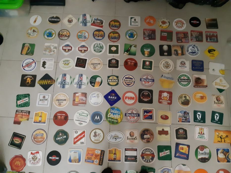 Coleção 500 bases copos antigas