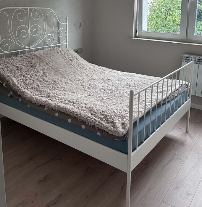 Rezerwacja do 31.10 - Łóżko IKEA 140x200 z materacem