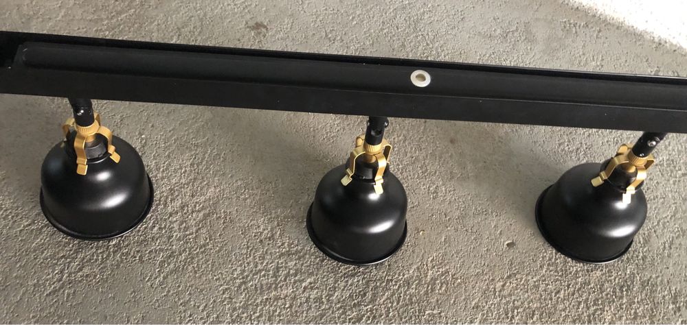 Candeeiro teto Preto